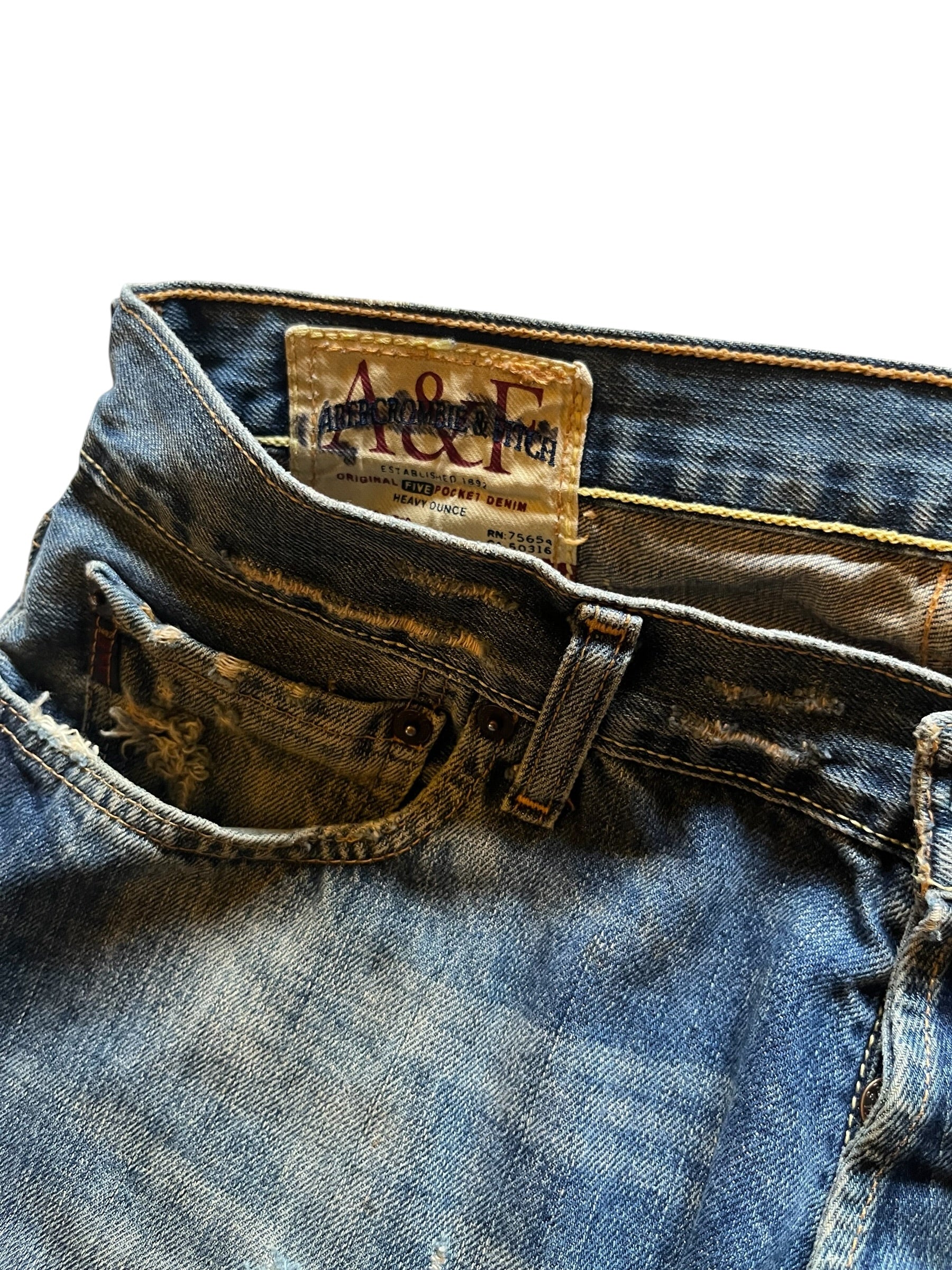 2000s Abercrombie & Fitch Relaxed Bootcut Jeans (34x32)