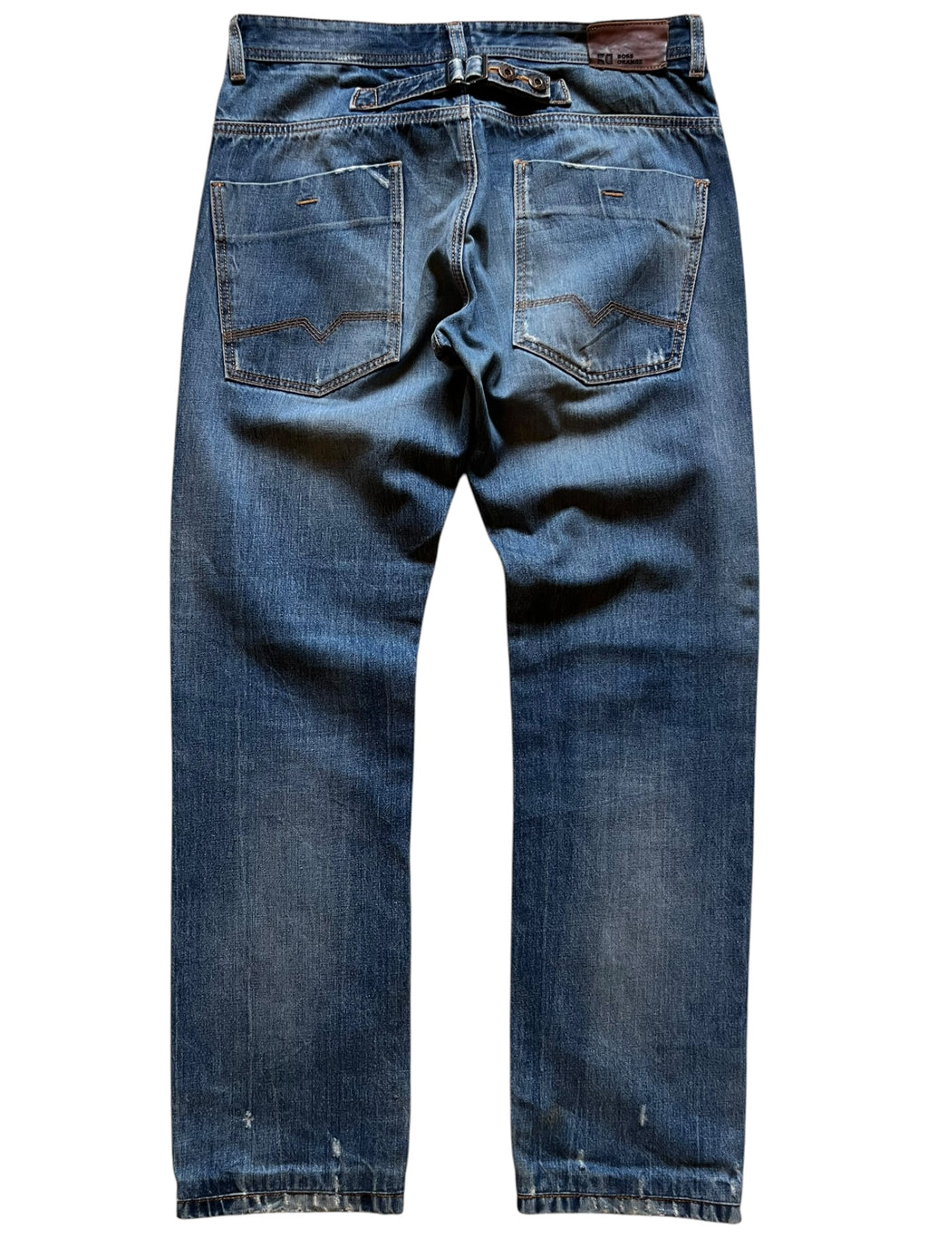 2000s Boss Orange Buckle-Back Jeans (34x34)