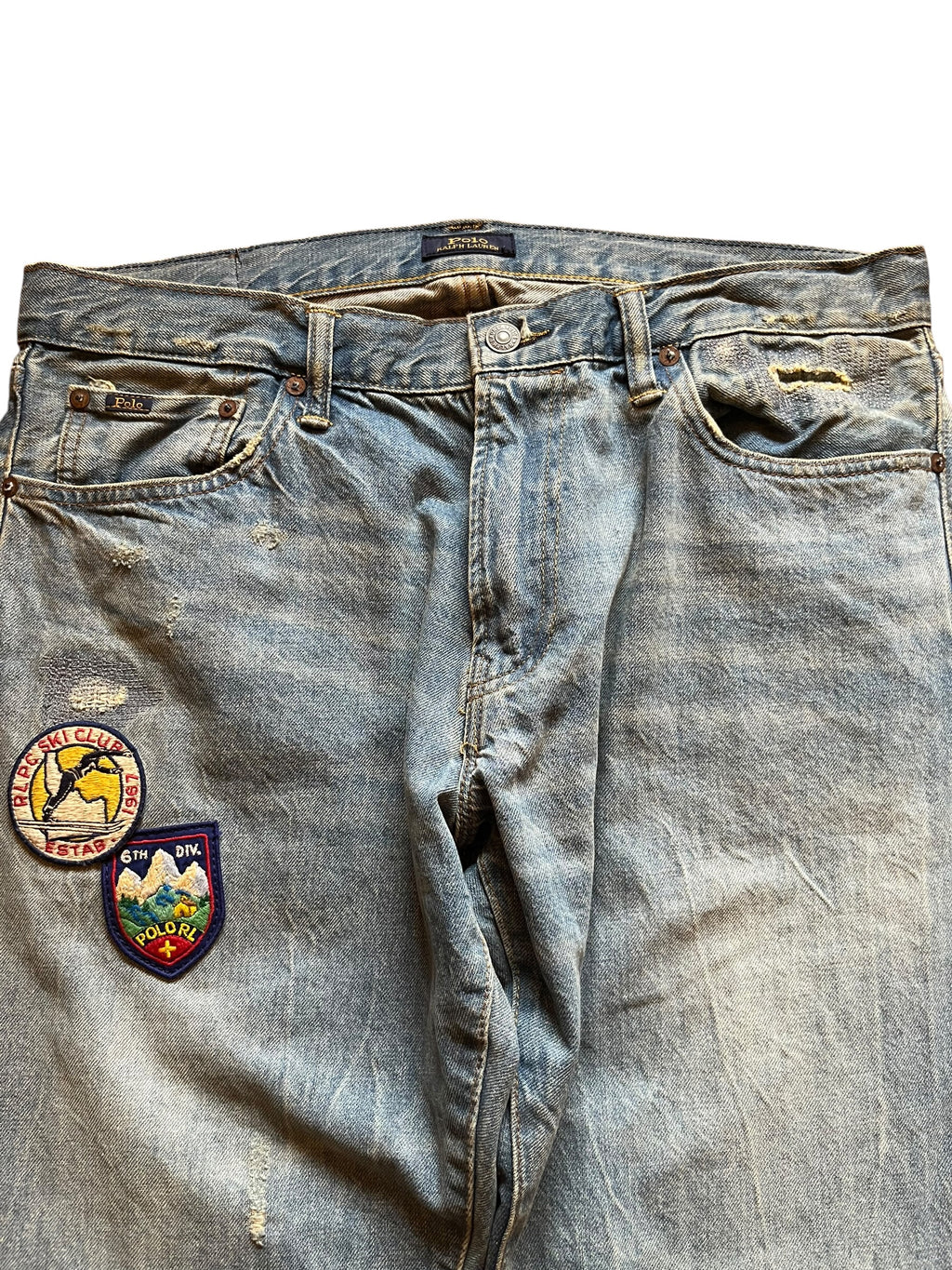 Ralph Lauren Ski Club Patchwork Jeans (34X32)