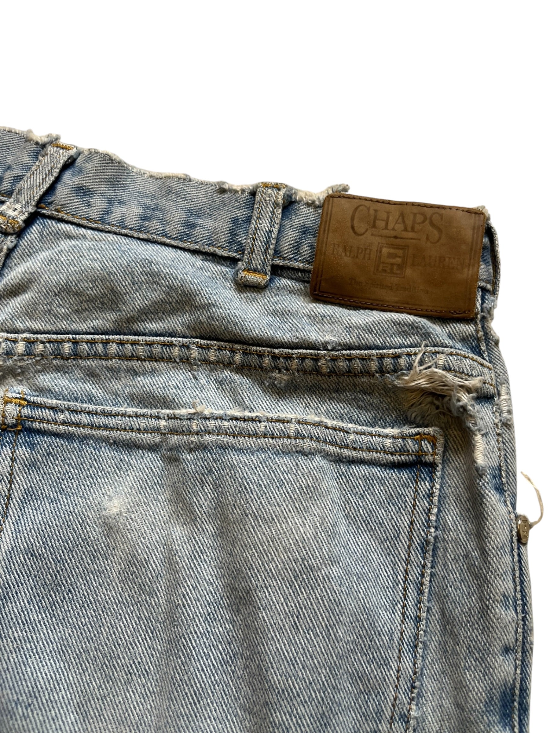 90s Chaps Ralph Lauren Distressed Jeans (28x30)