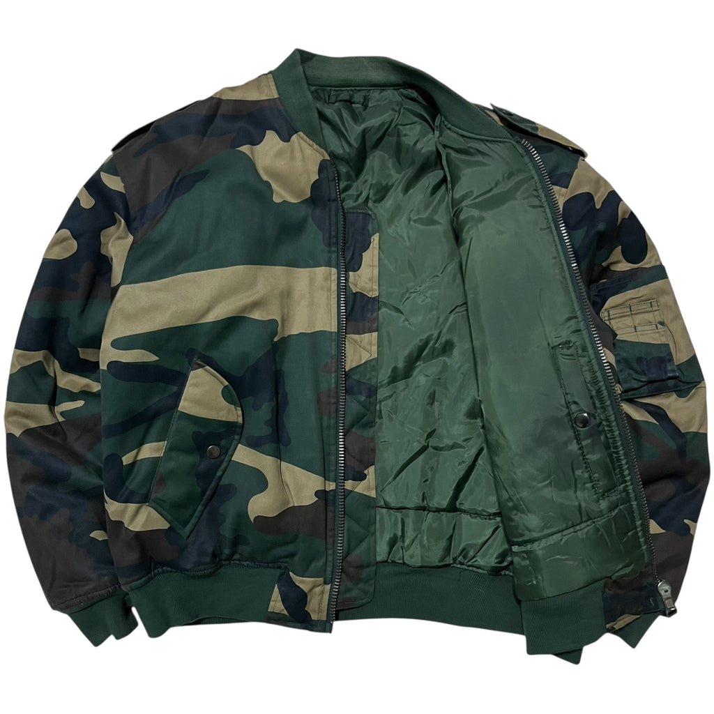 90s Ma-1 Camo Bomber Jacket