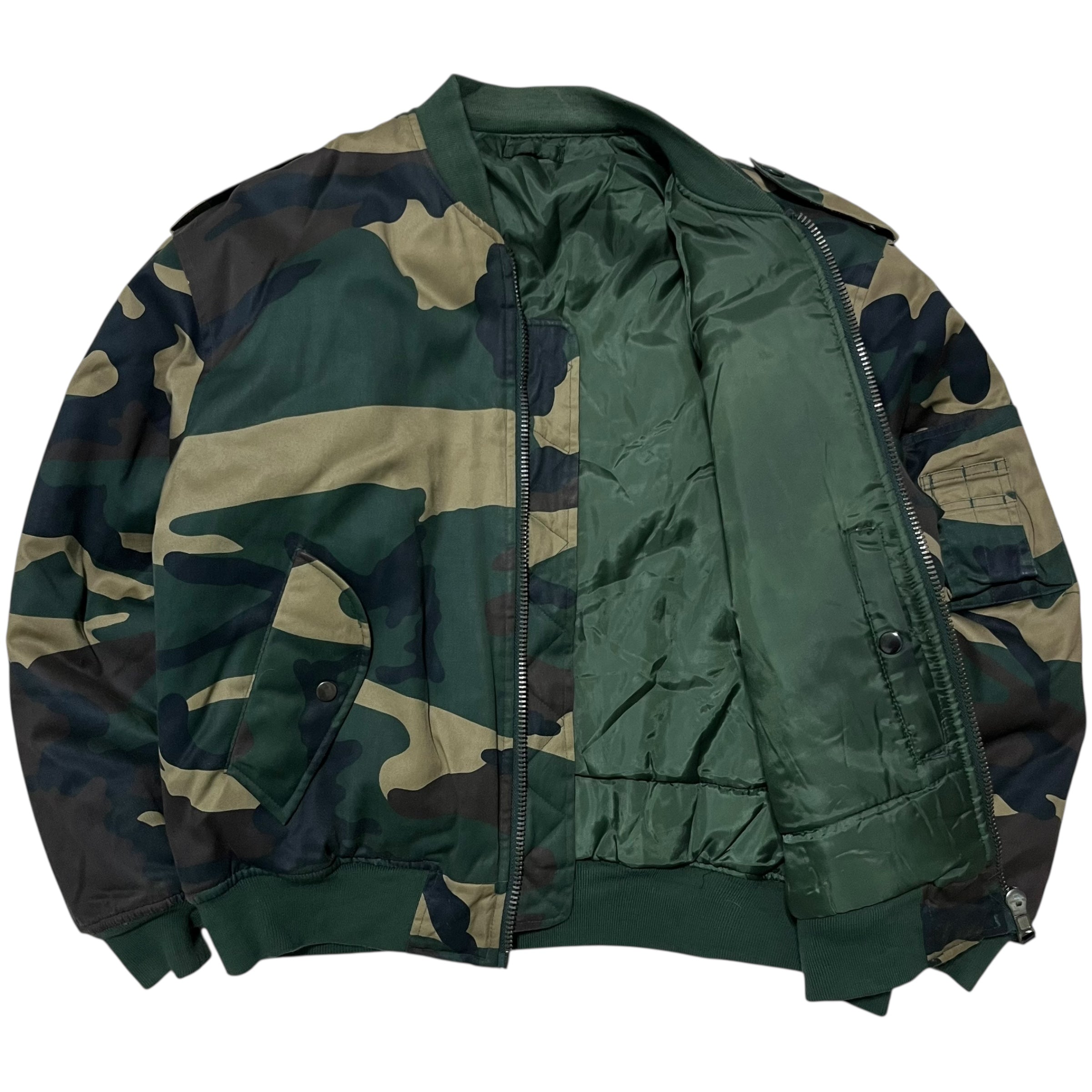 90s Ma-1 Camo Bomber Jacket