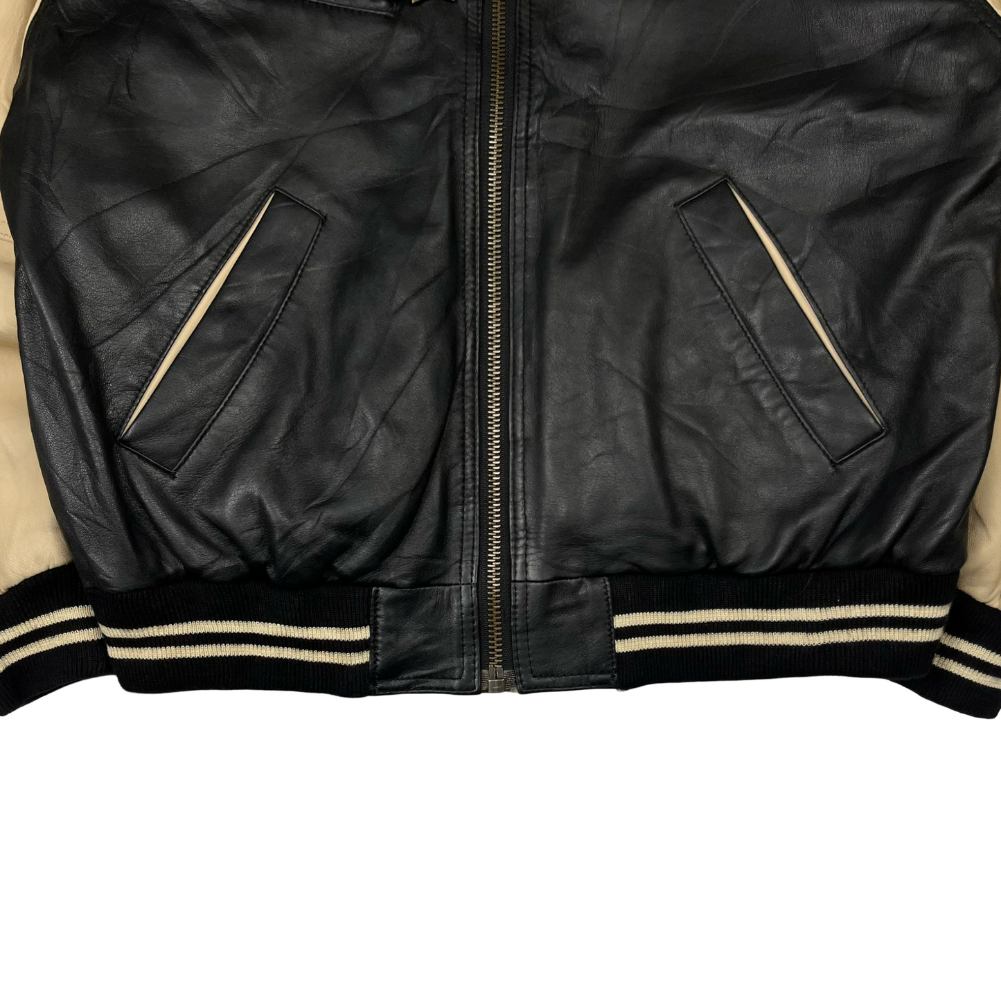 90s Lonsdale Leather Bomber Jacket