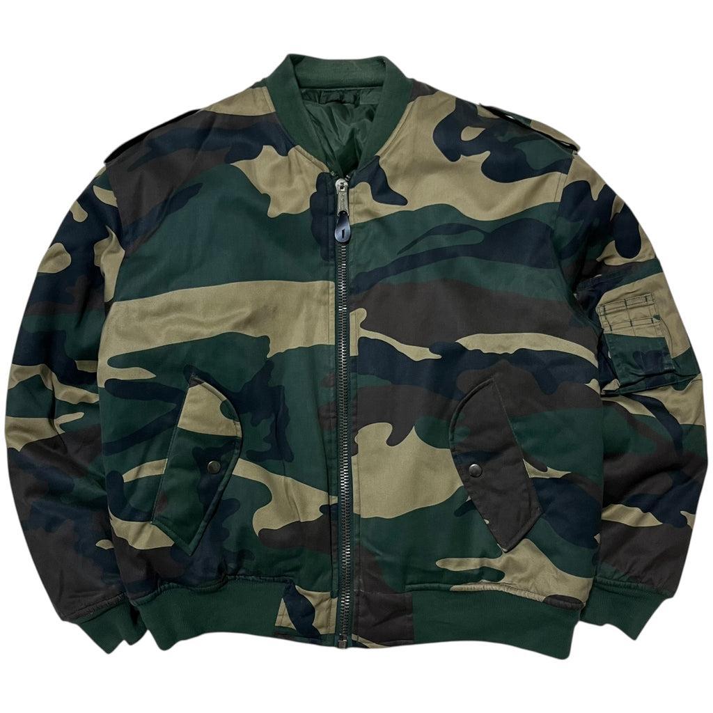 90s Ma-1 Camo Bomber Jacket
