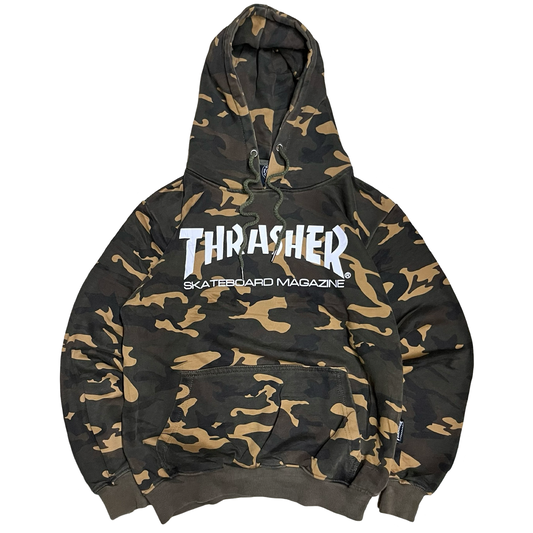 00s Thrasher Pentagram Camo Hoodie