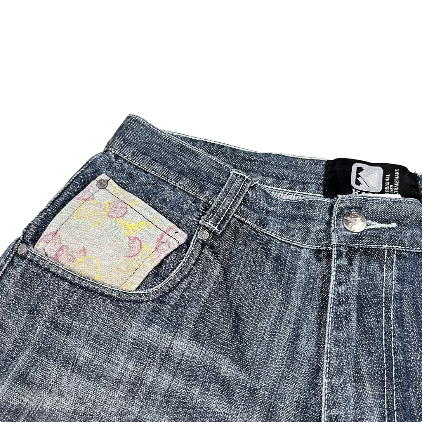 Y2k Karl Kani Clock Embroidery Jorts