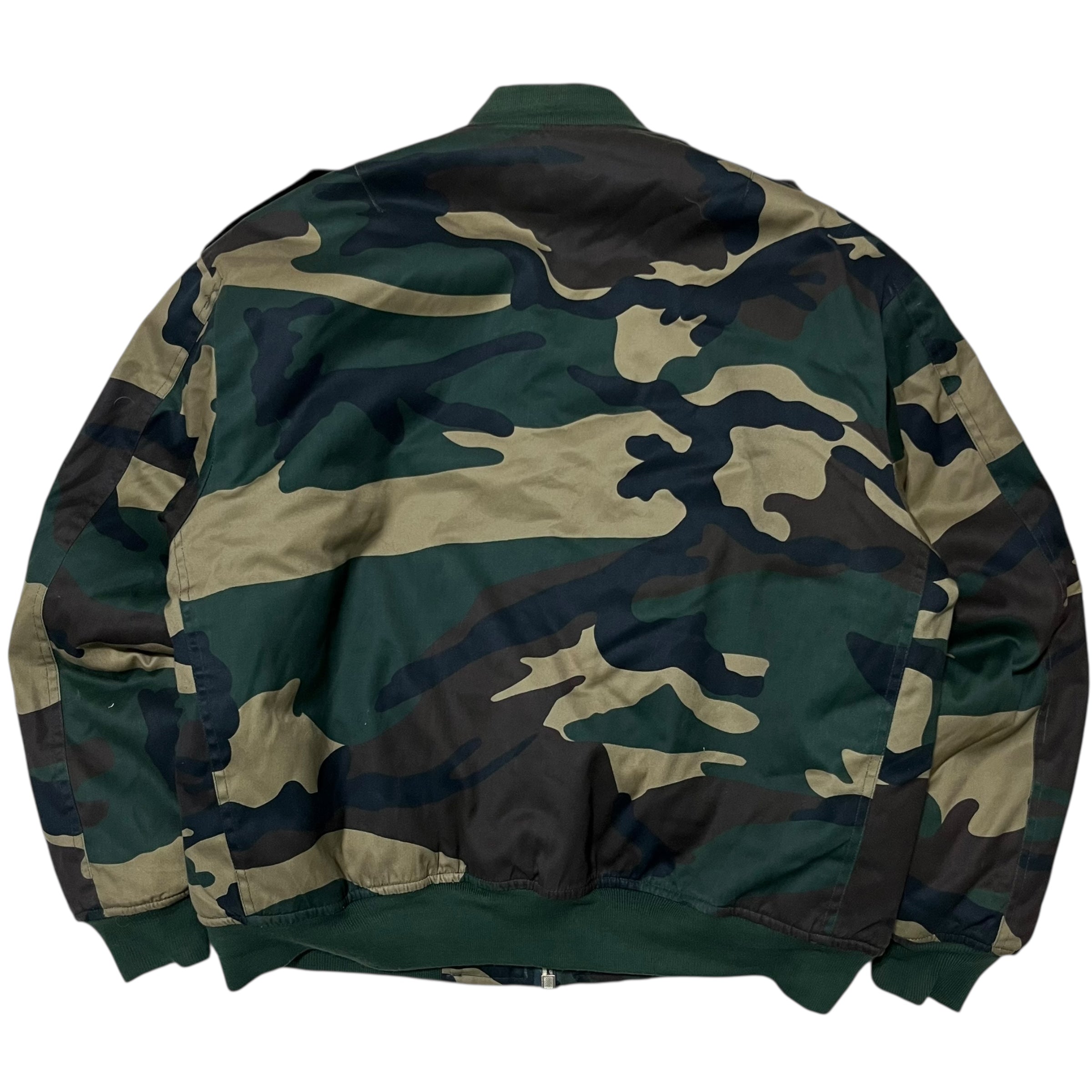 90s Ma-1 Camo Bomber Jacket