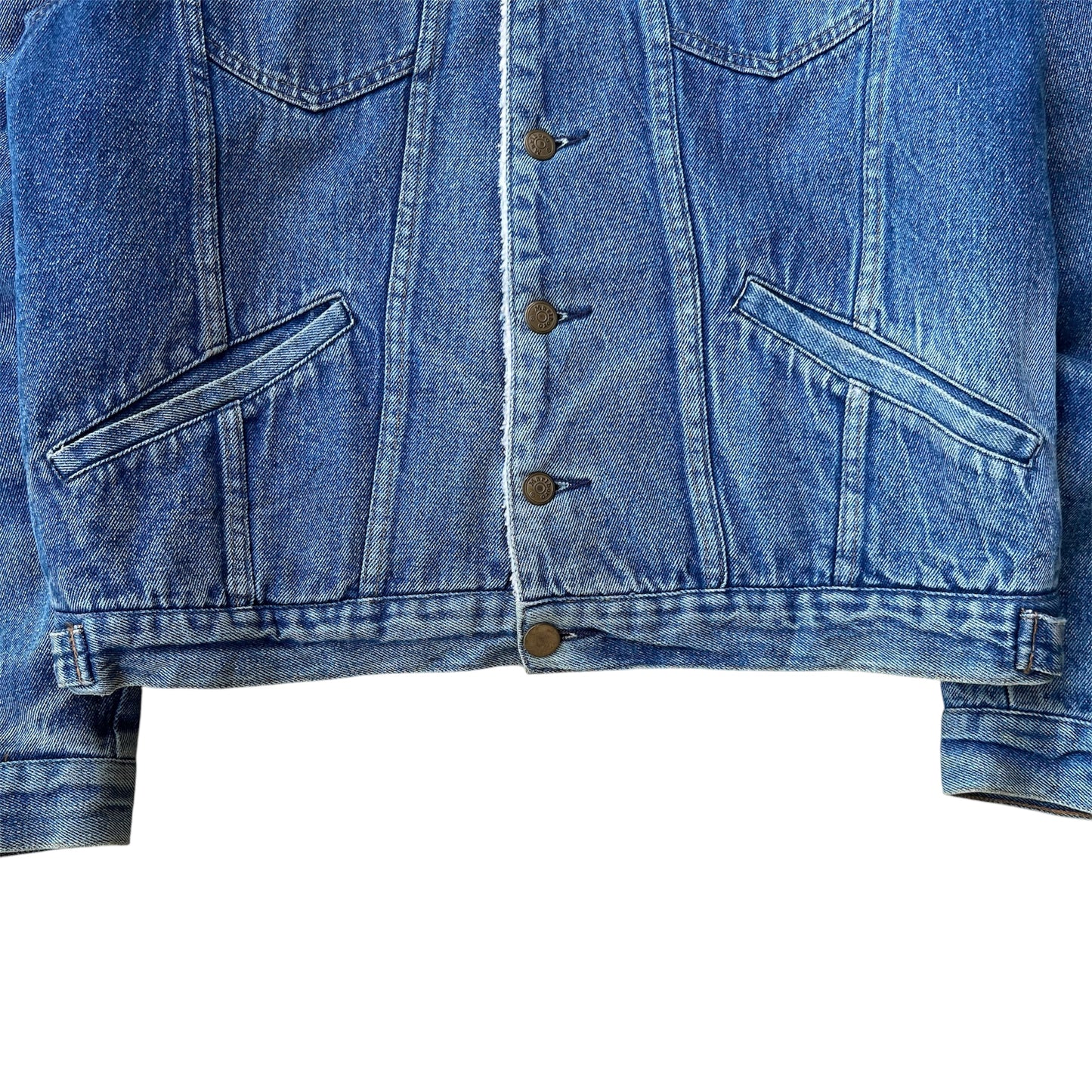 90s Marlboro Sherpa Lined Denim Trucker