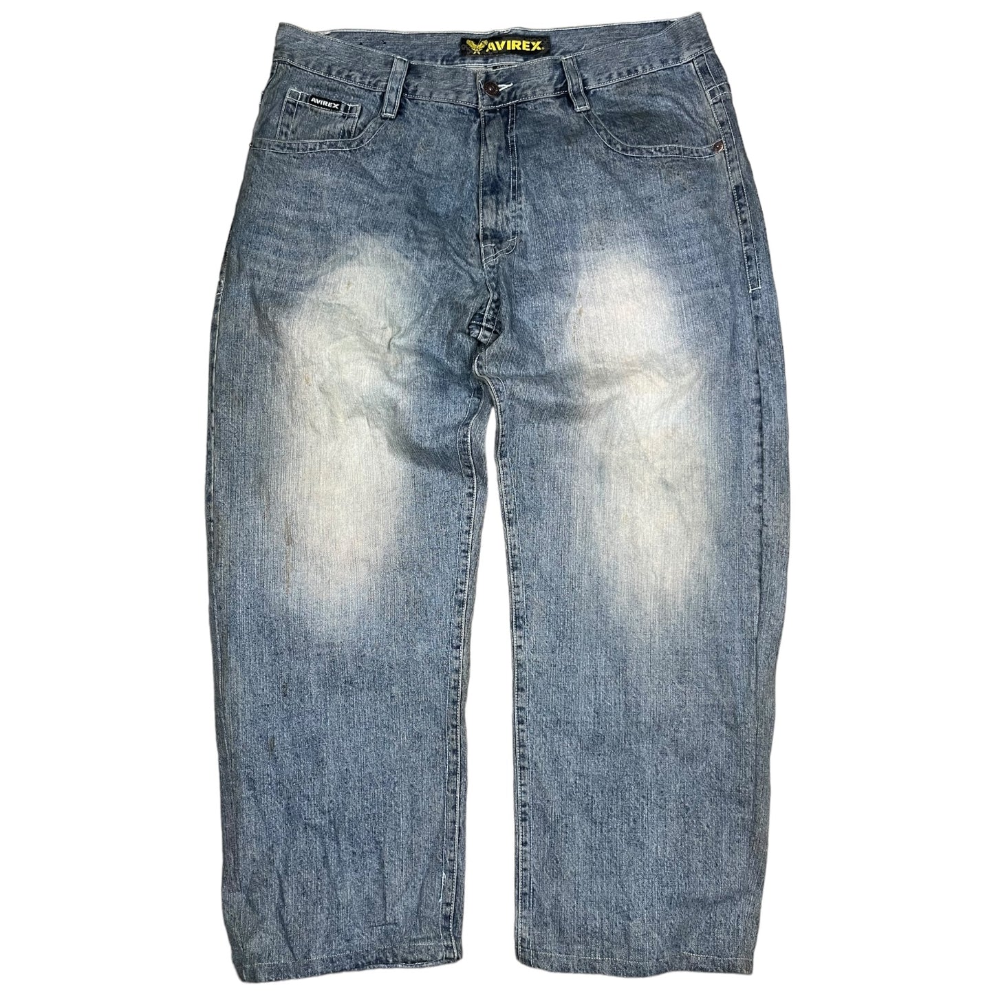 Y2k Avirex Embroidered Baggy Jeans