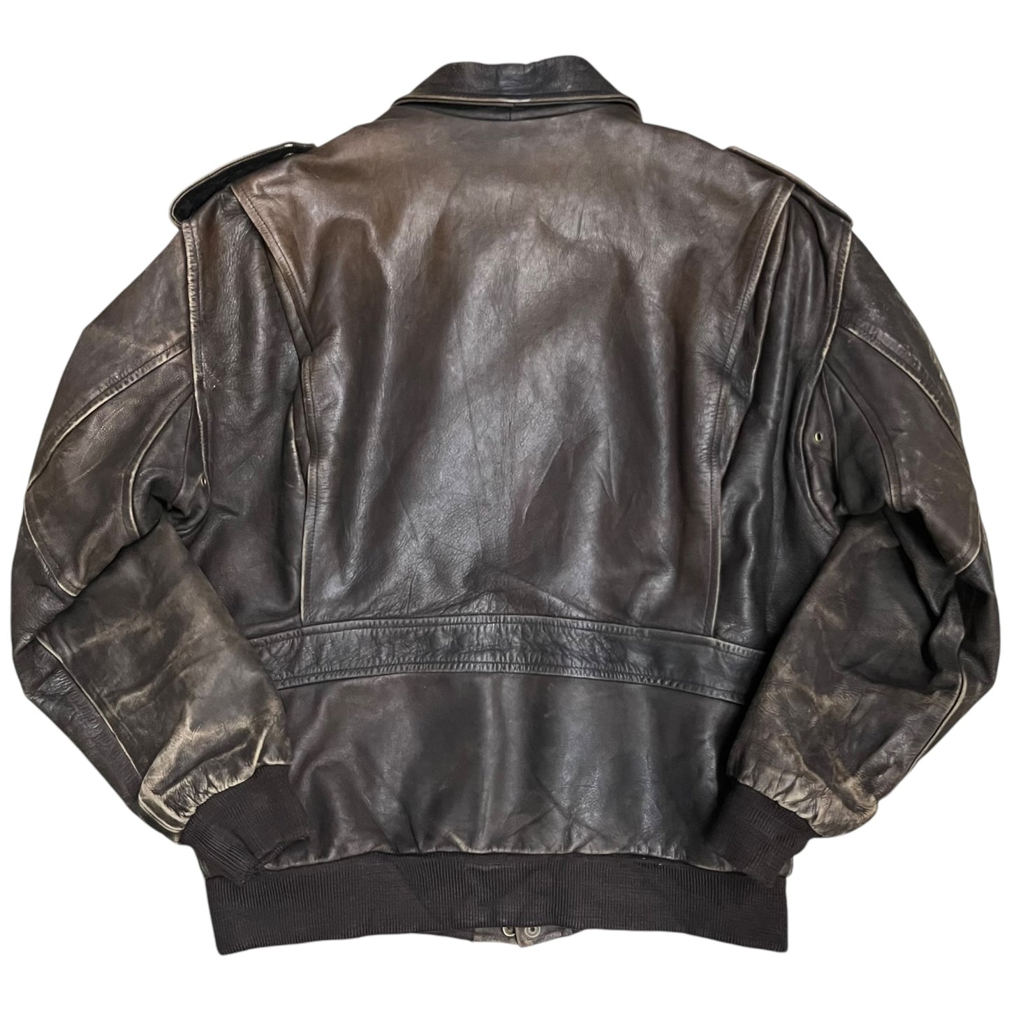 Vintage Redskins Leather Bomber Jacket