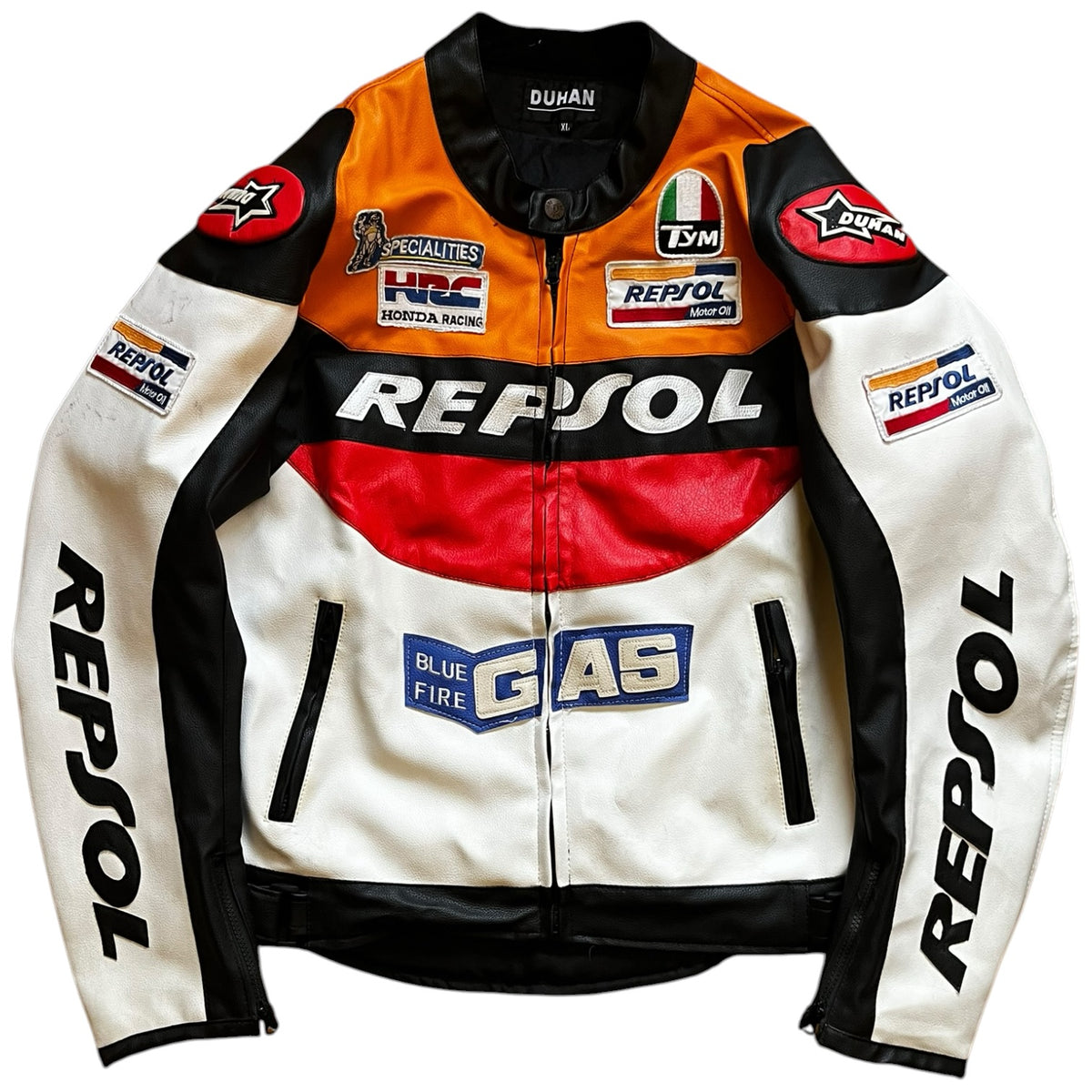 2000s Honda Repsol Faux Leather Racing Jacket