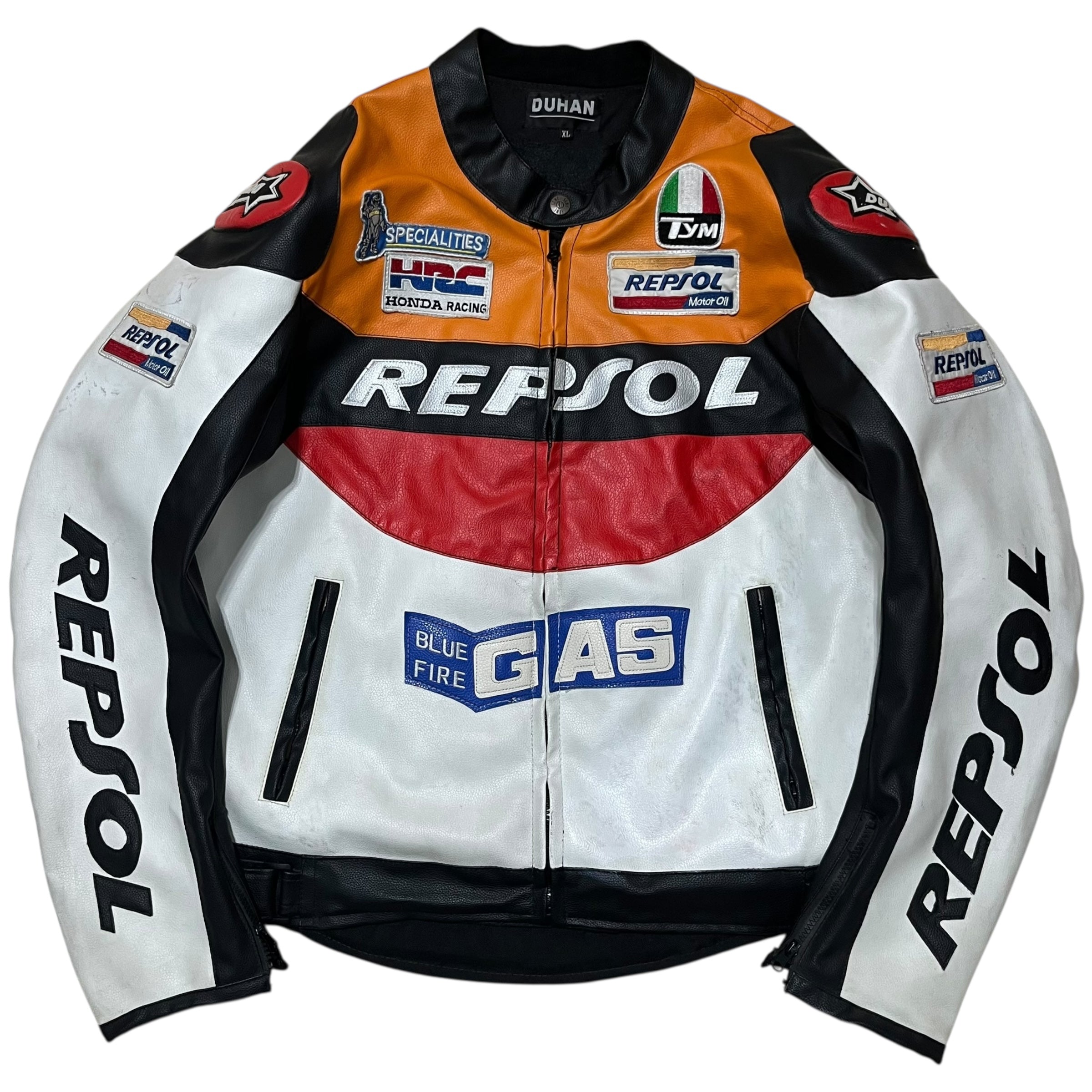 2000s Honda Repsol Faux Leather Racing Jacket