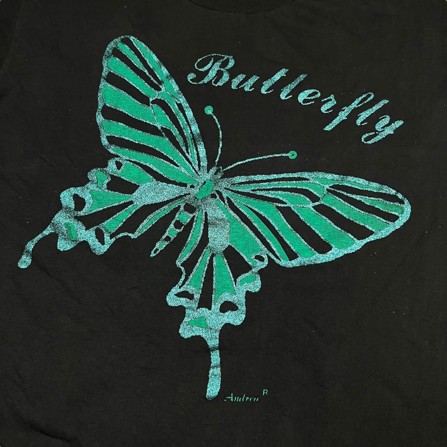 90s Neon Green Butterfly Tee