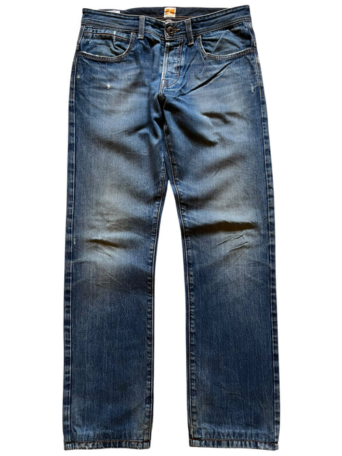 2000s Boss Orange Buckle-Back Jeans (34x34)