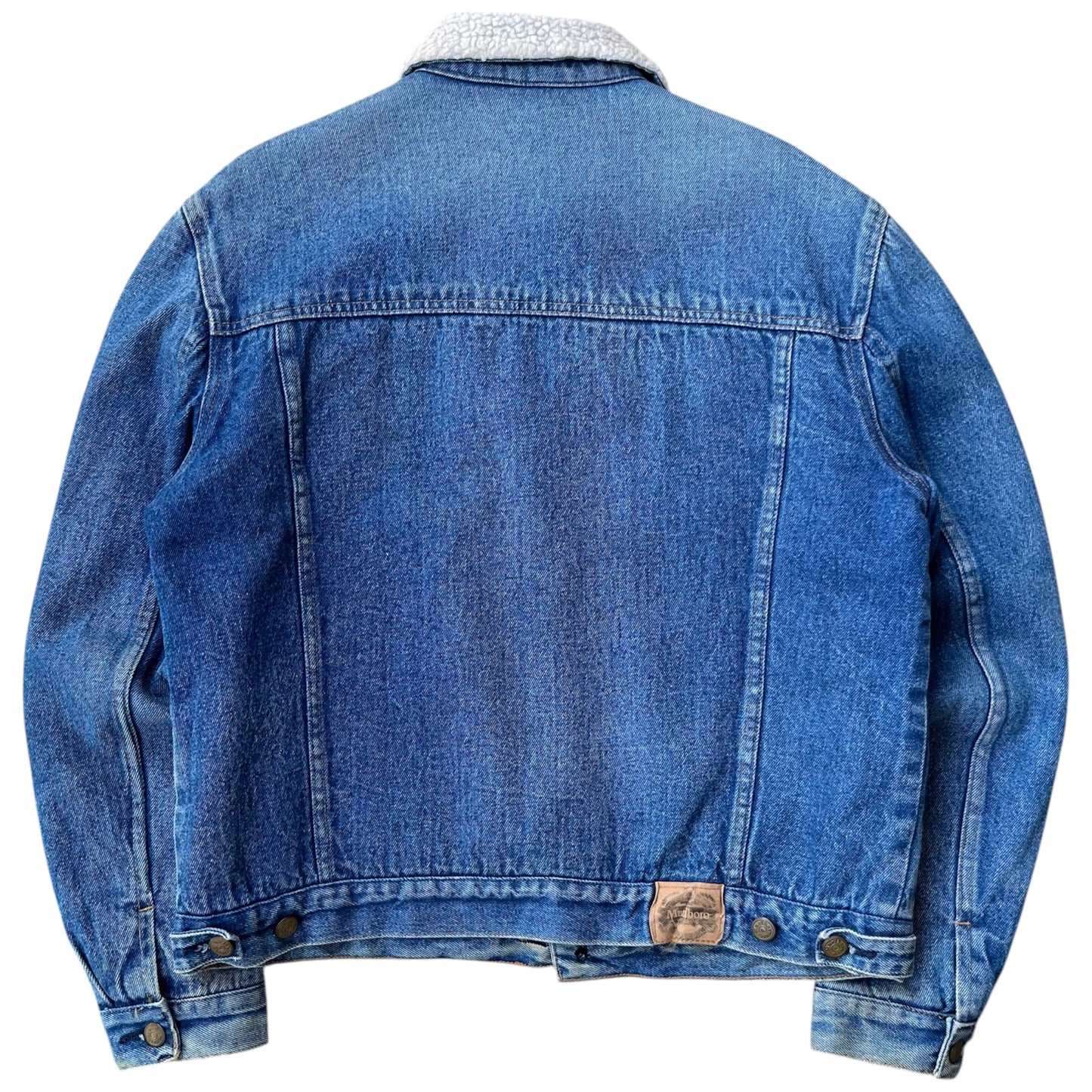 90s Marlboro Sherpa Lined Denim Trucker