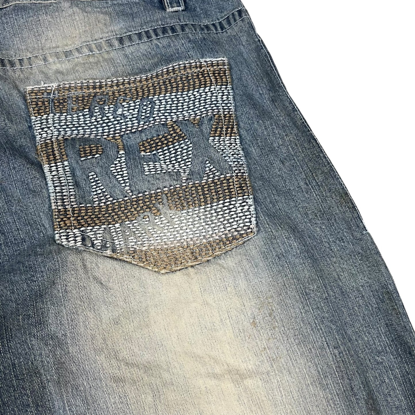 Y2k Avirex Embroidered Baggy Jeans