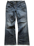 2000s Two Days Later Double Waisted Flared Jeans (32x30)