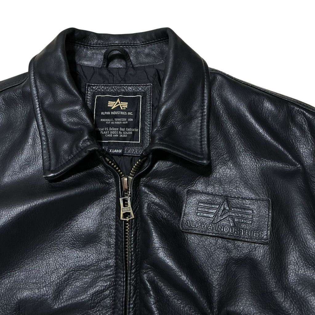 Alpha Industries Leather CWU-45 Bomber Jacket