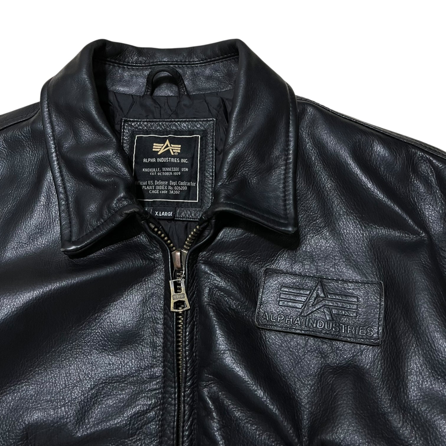 Alpha Industries Leather CWU-45 Bomber Jacket