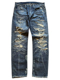 Ralph Lauren Denim & Supply Distressed Boro Patchwork Jeans (30X30)