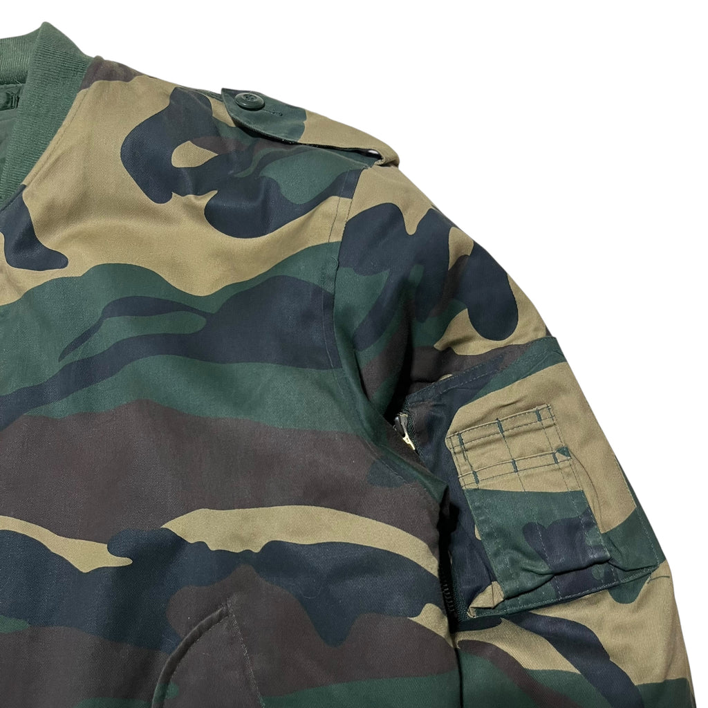 90s Ma-1 Camo Bomber Jacket