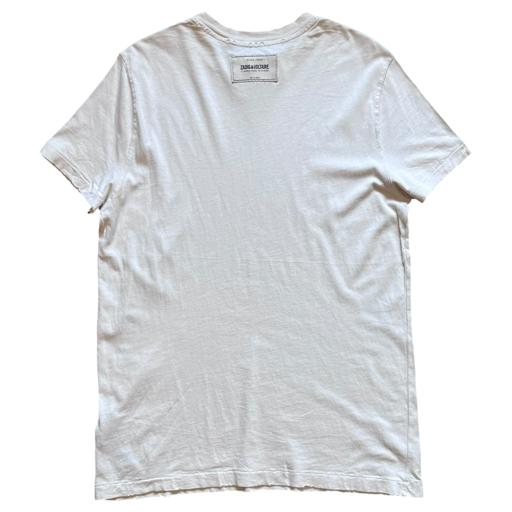 Zadig & Voltaire Distressed White Tee
