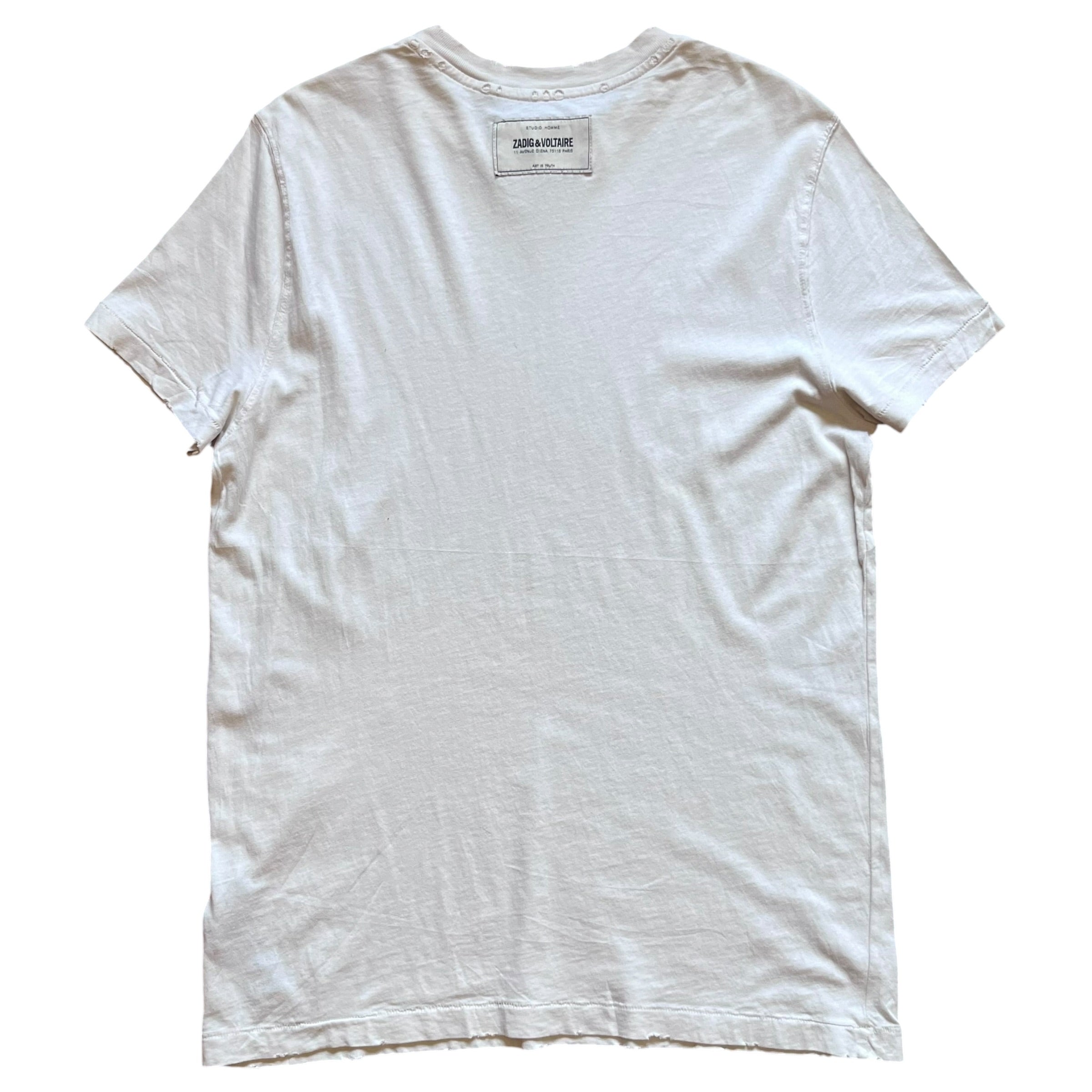 Zadig & Voltaire Distressed White Tee