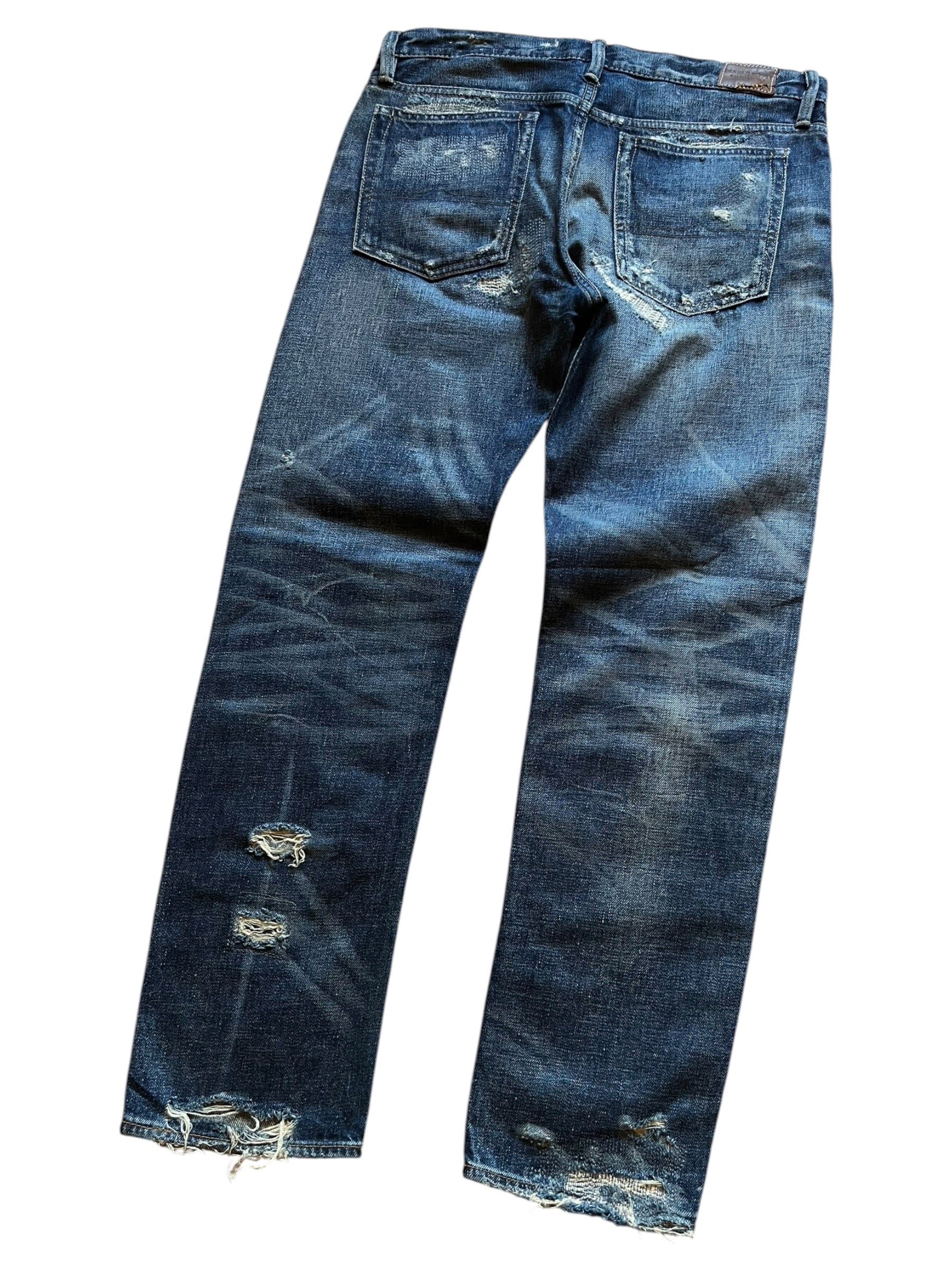 Ralph Lauren Denim & Supply Distressed Boro Patchwork Jeans (30X30)