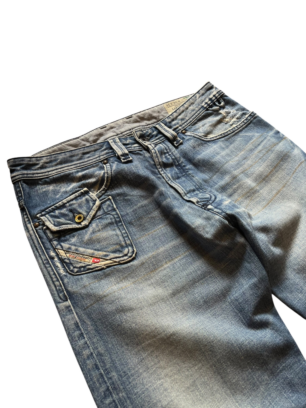 2006 Diesel Dragon Embroidered Straight Leg Lugger Jeans (32x34)