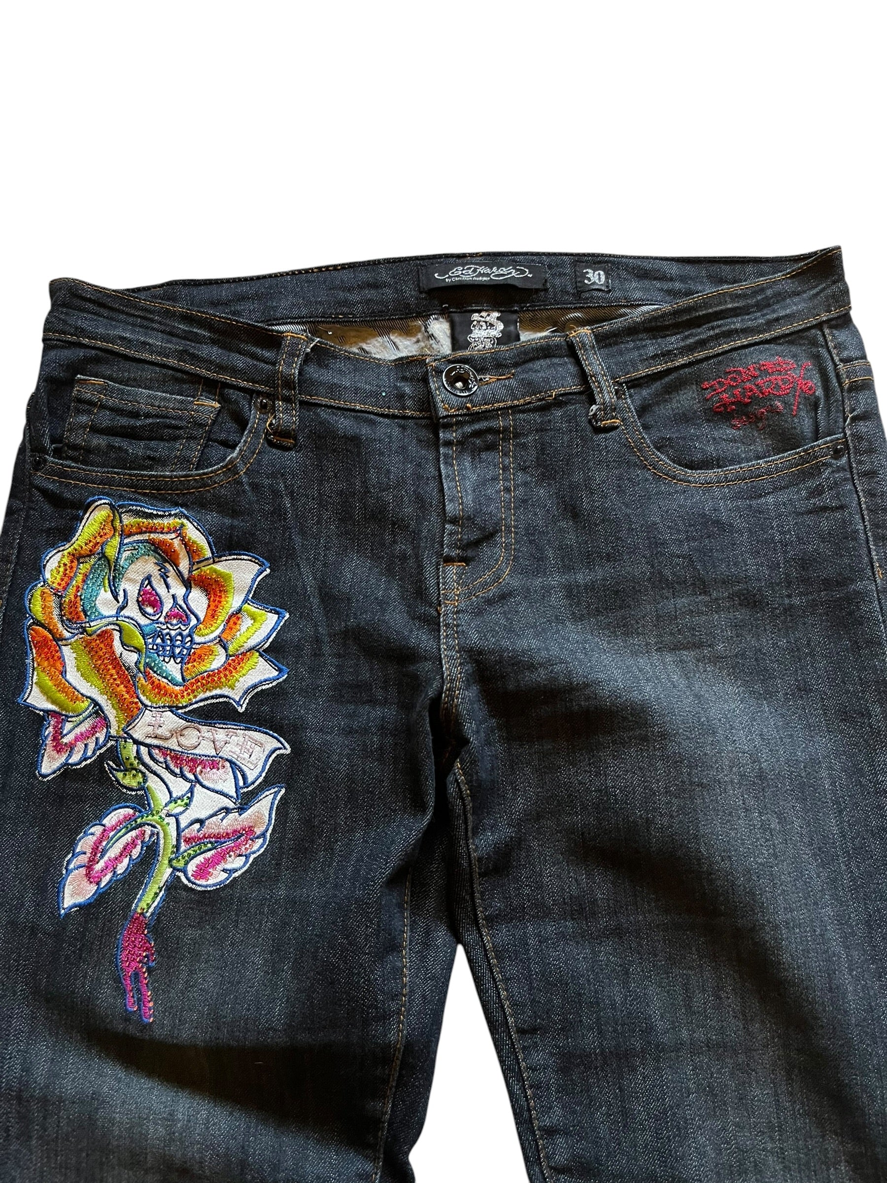 2000s Ed Hardy Low Rise Bootcuts