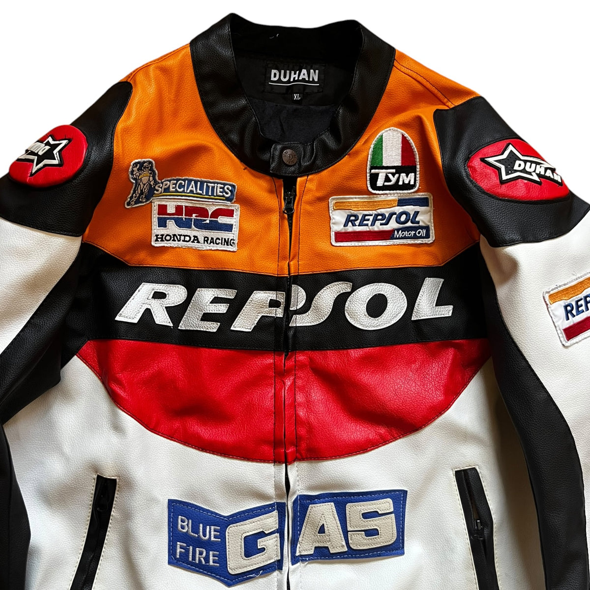 2000s Honda Repsol Faux Leather Racing Jacket