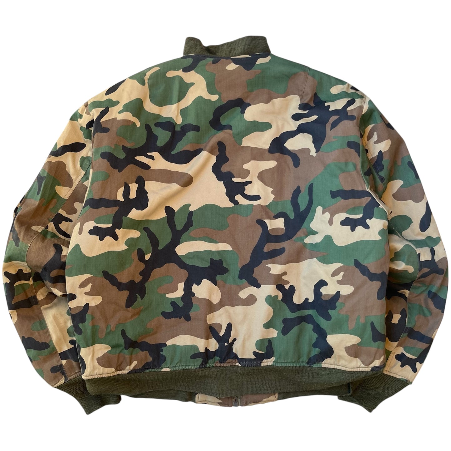 90s Delta MA-1 Camo Bomber