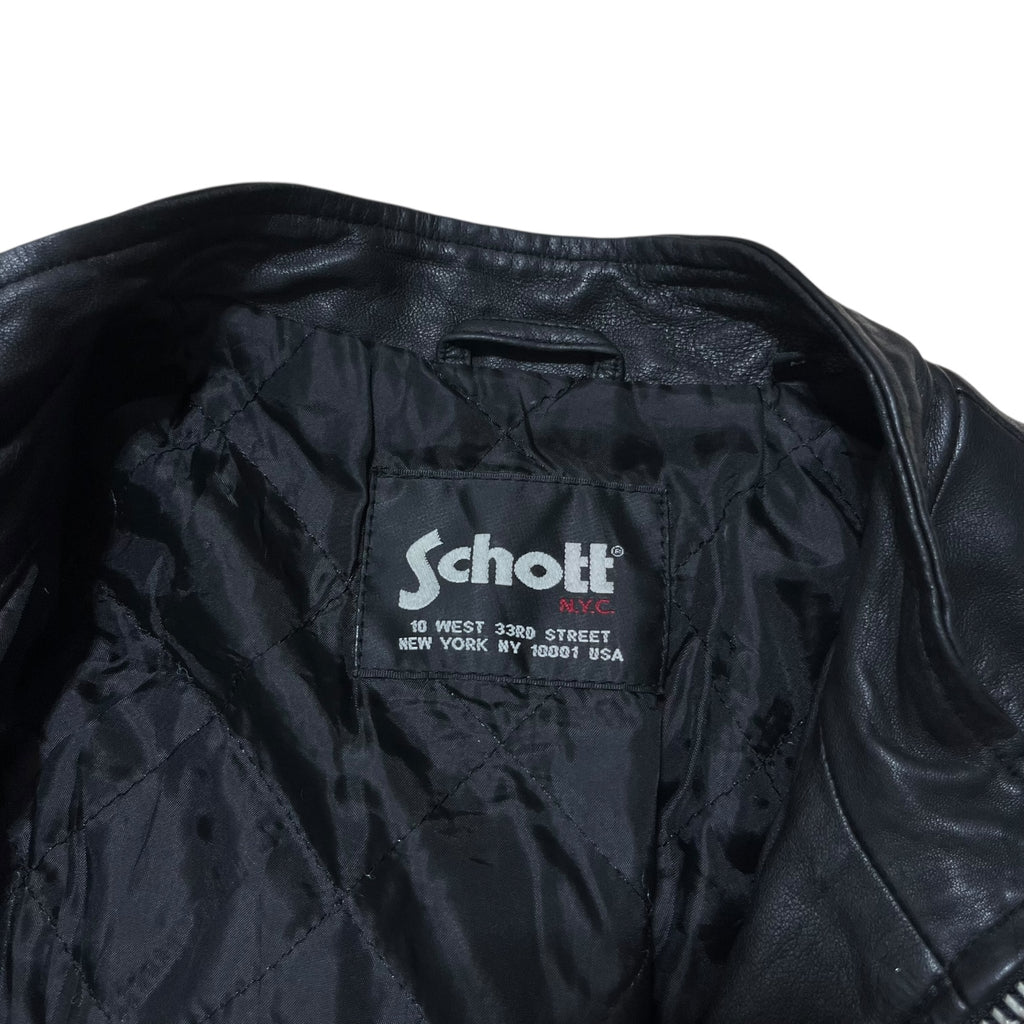 Schott Nyc Cafe Racer Leather Jacket