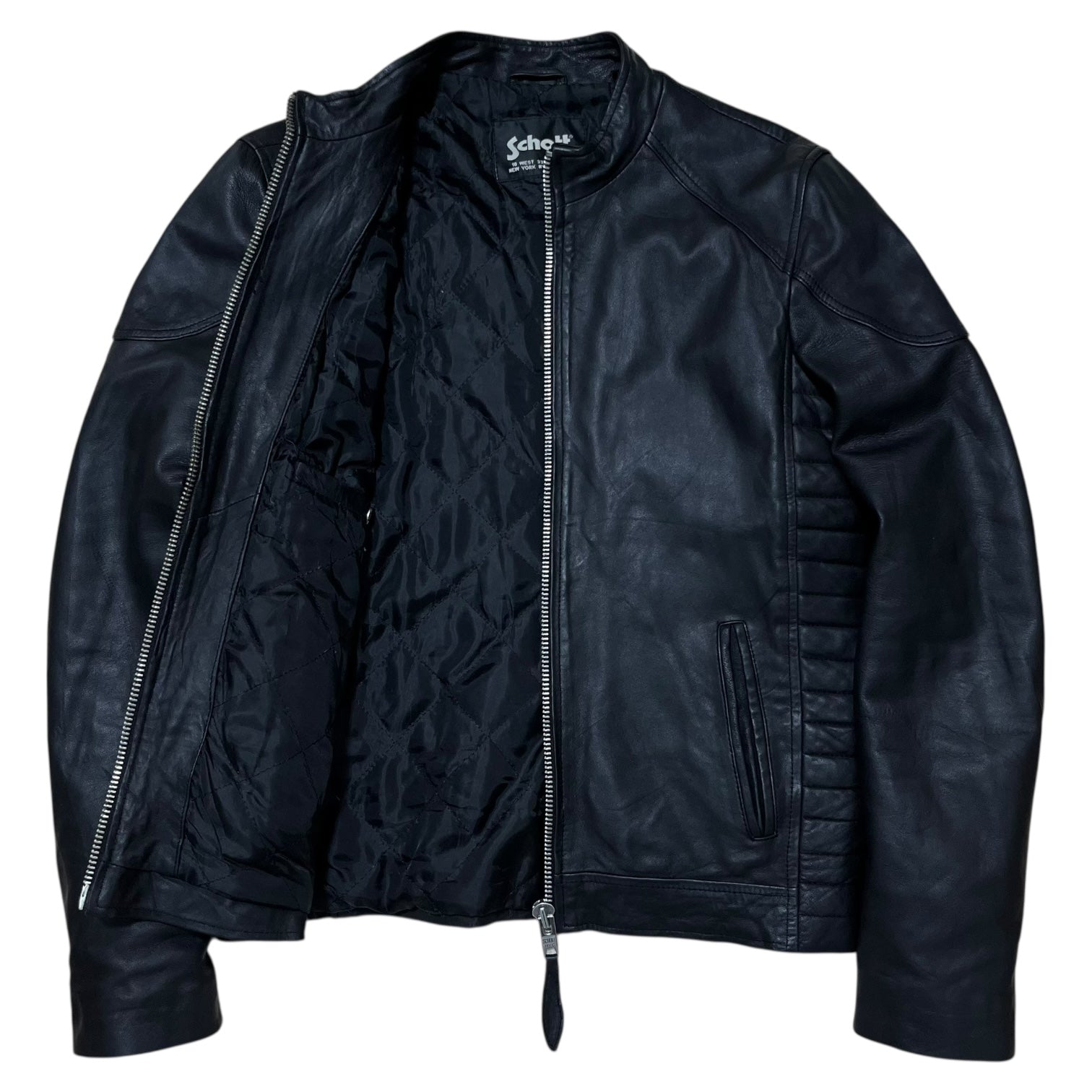Schott Nyc Cafe Racer Leather Jacket