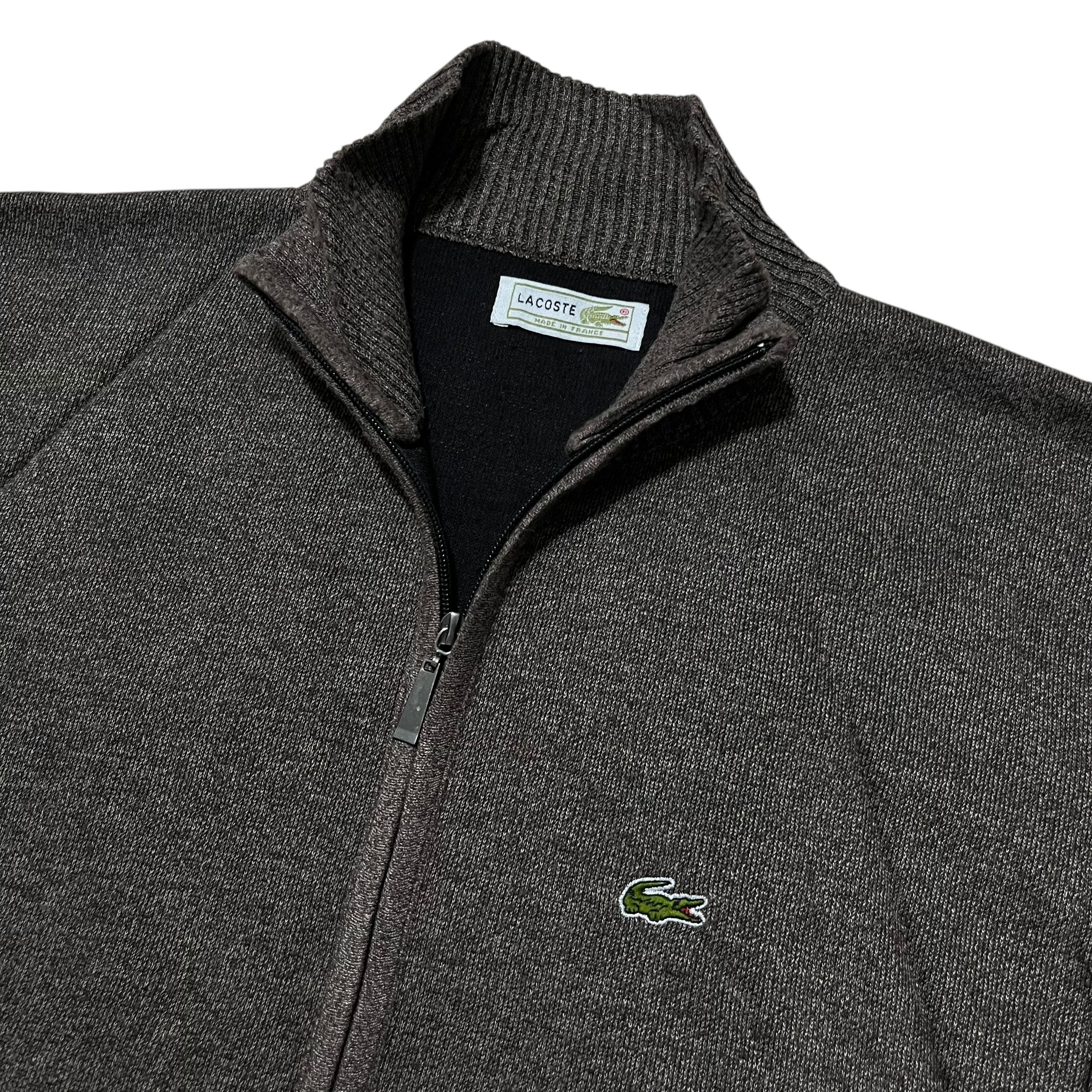 90s Lacoste Full Zip Soft Knit Sweater