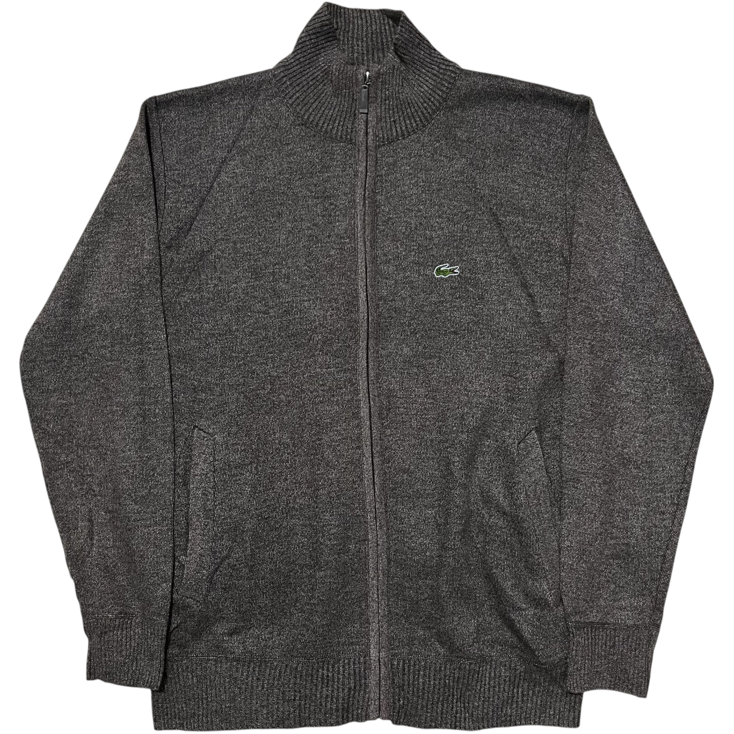 90s Lacoste Full Zip Soft Knit Sweater