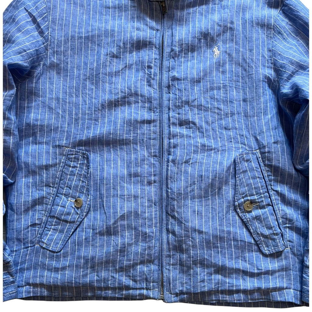 Polo Ralph Lauren Striped Linen Harrington Jacket