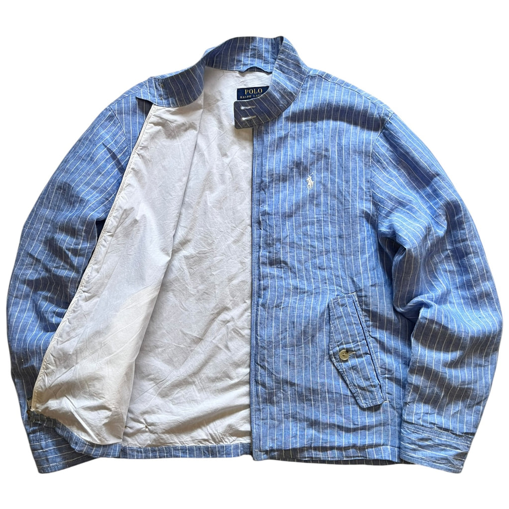 Polo Ralph Lauren Striped Linen Harrington Jacket