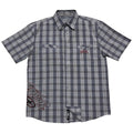 2000s No Fear Plaid Boxy Button Up Shirt