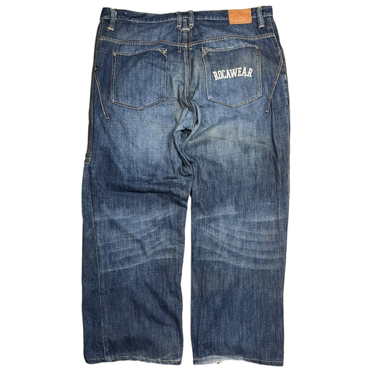 Y2k Rocawear Backpocket Spellout Baggy Jeans