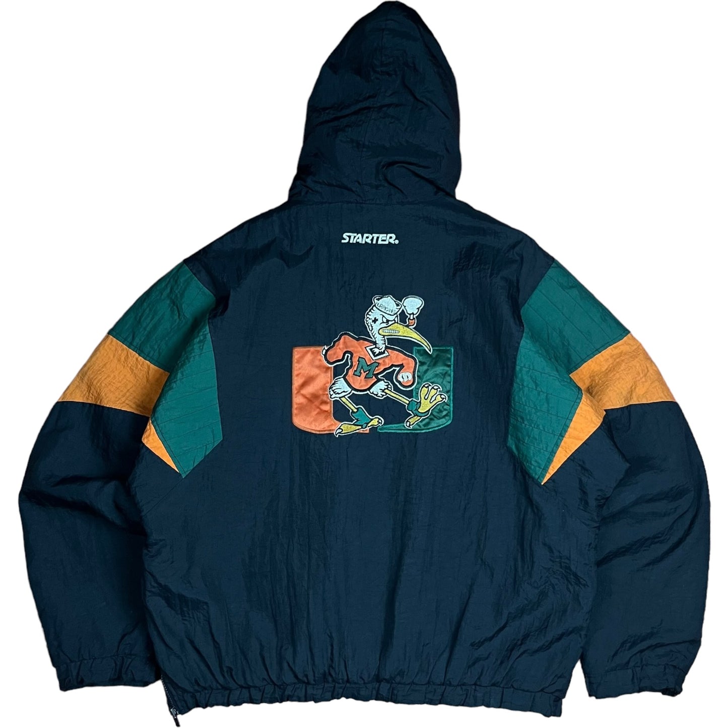 90s Miami Hurricanes Starter 1/4 Zip Jacket