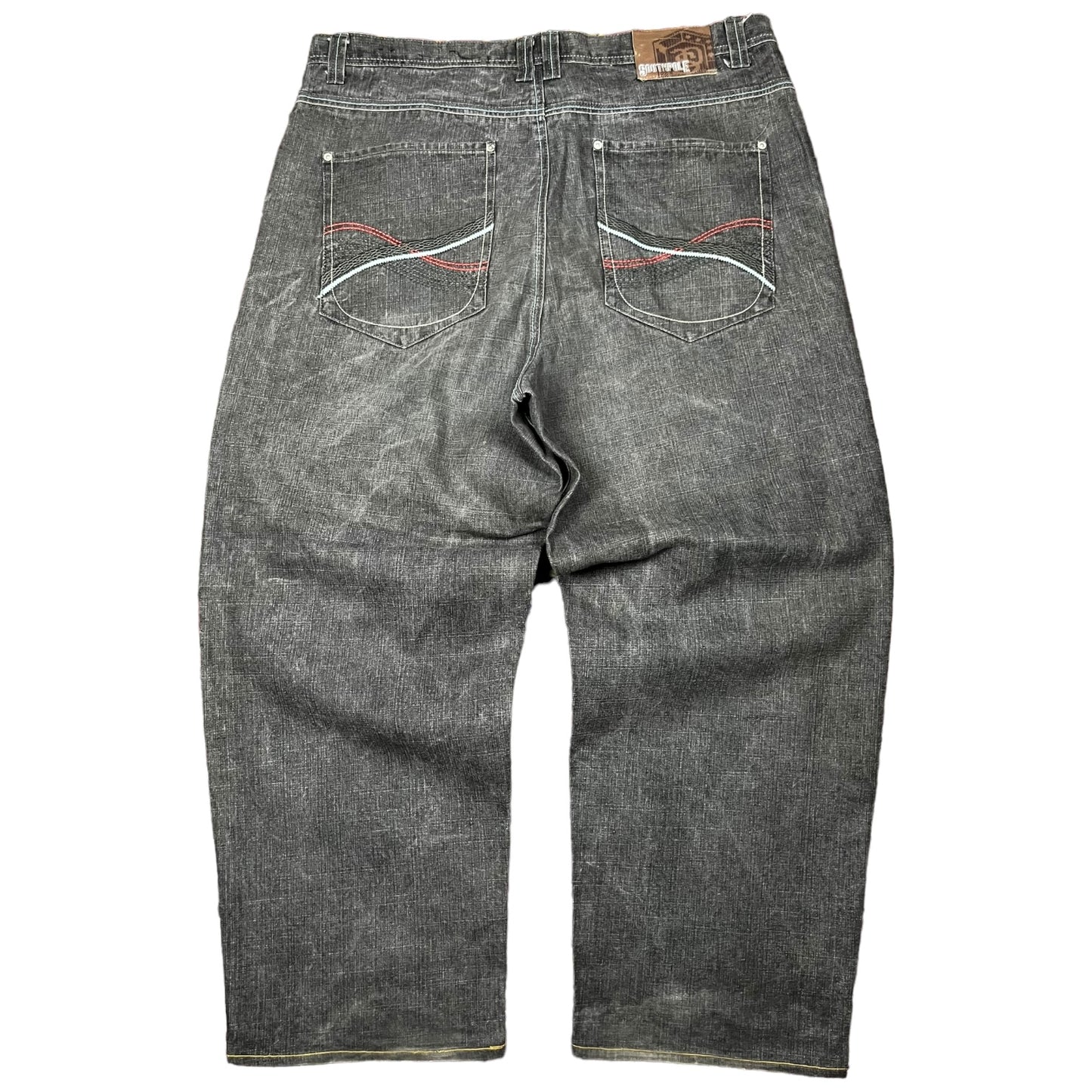 Y2k Southpole Pocket Embroidery Baggy Jeans