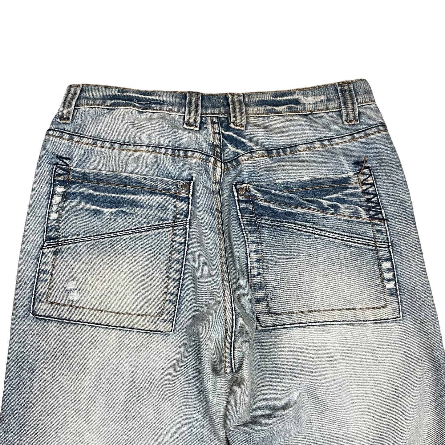 Southern Acid Wash Flared Jeans