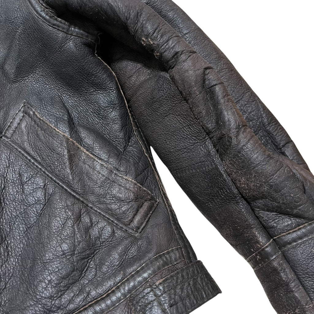 90s B-3 Sheepskin Shearling Bomber Jacket