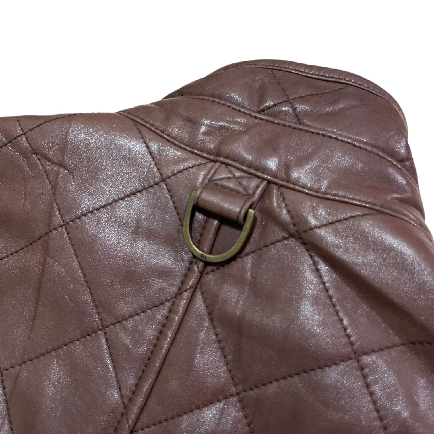 2000s Ralph Lauren Quilted Leather Jacket