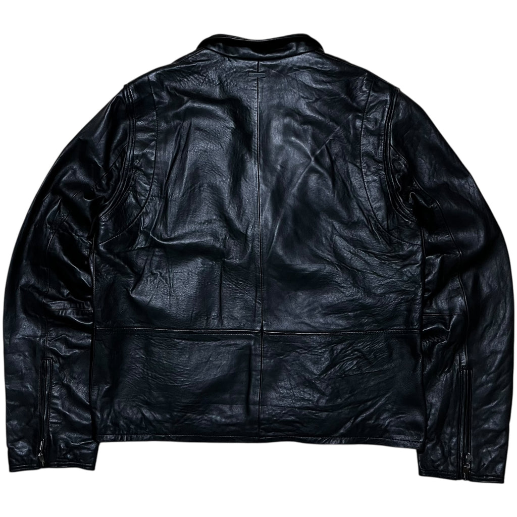 2000s Calvin Klein Leather Biker Jacket