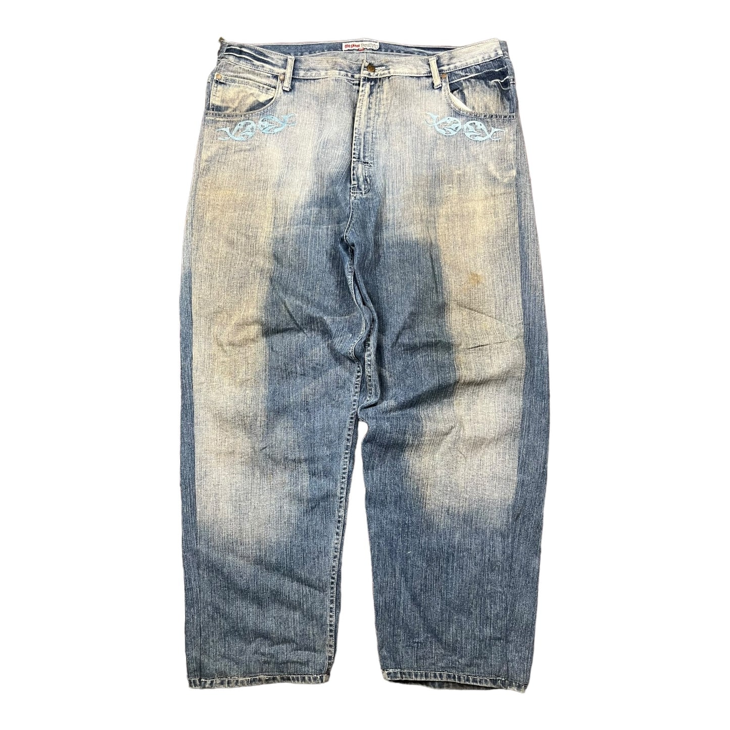 Y2k Old Skool Tribal Baggy Jeans