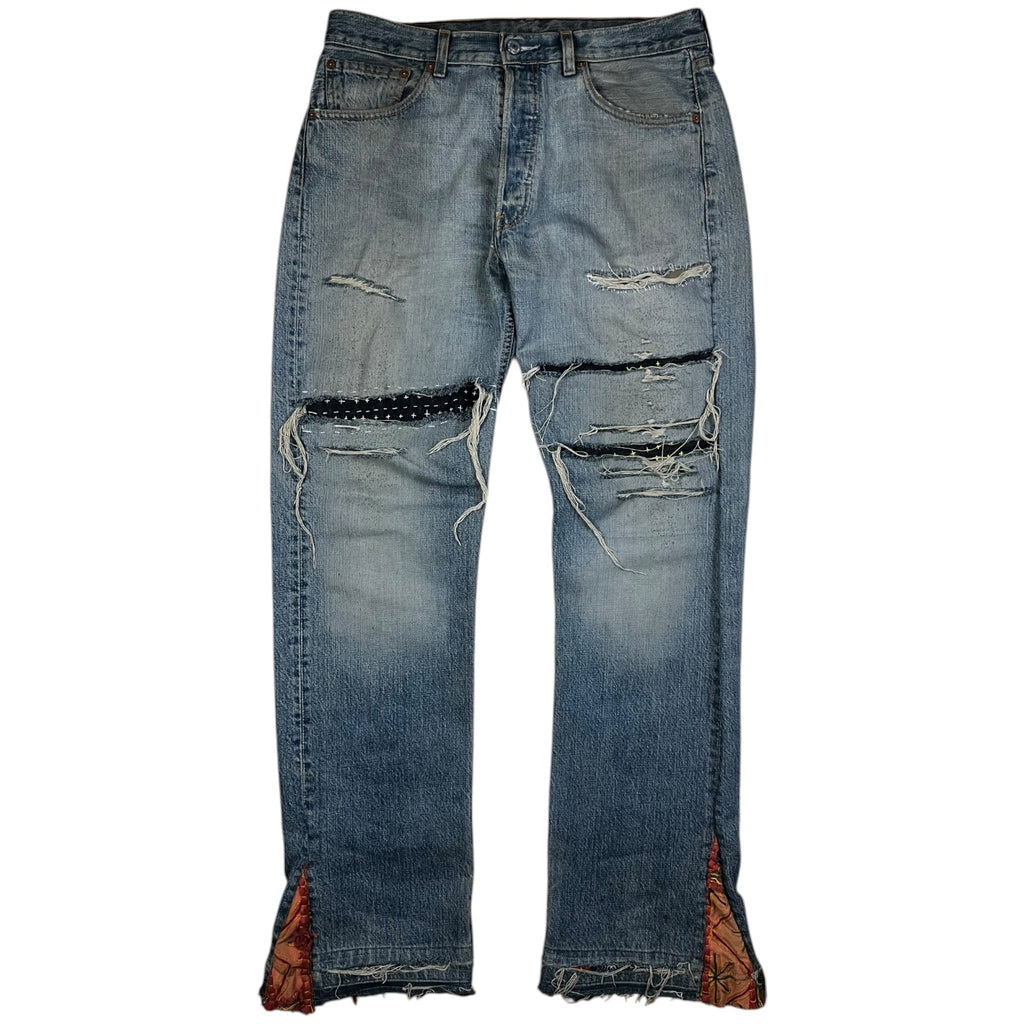 90s Levi’s 501 Distressed & Repaired