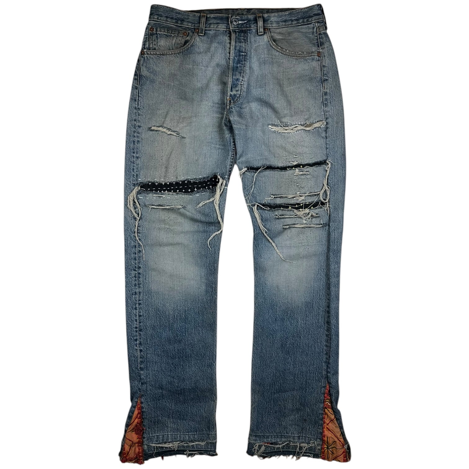 90s Levi’s 501 Distressed & Repaired