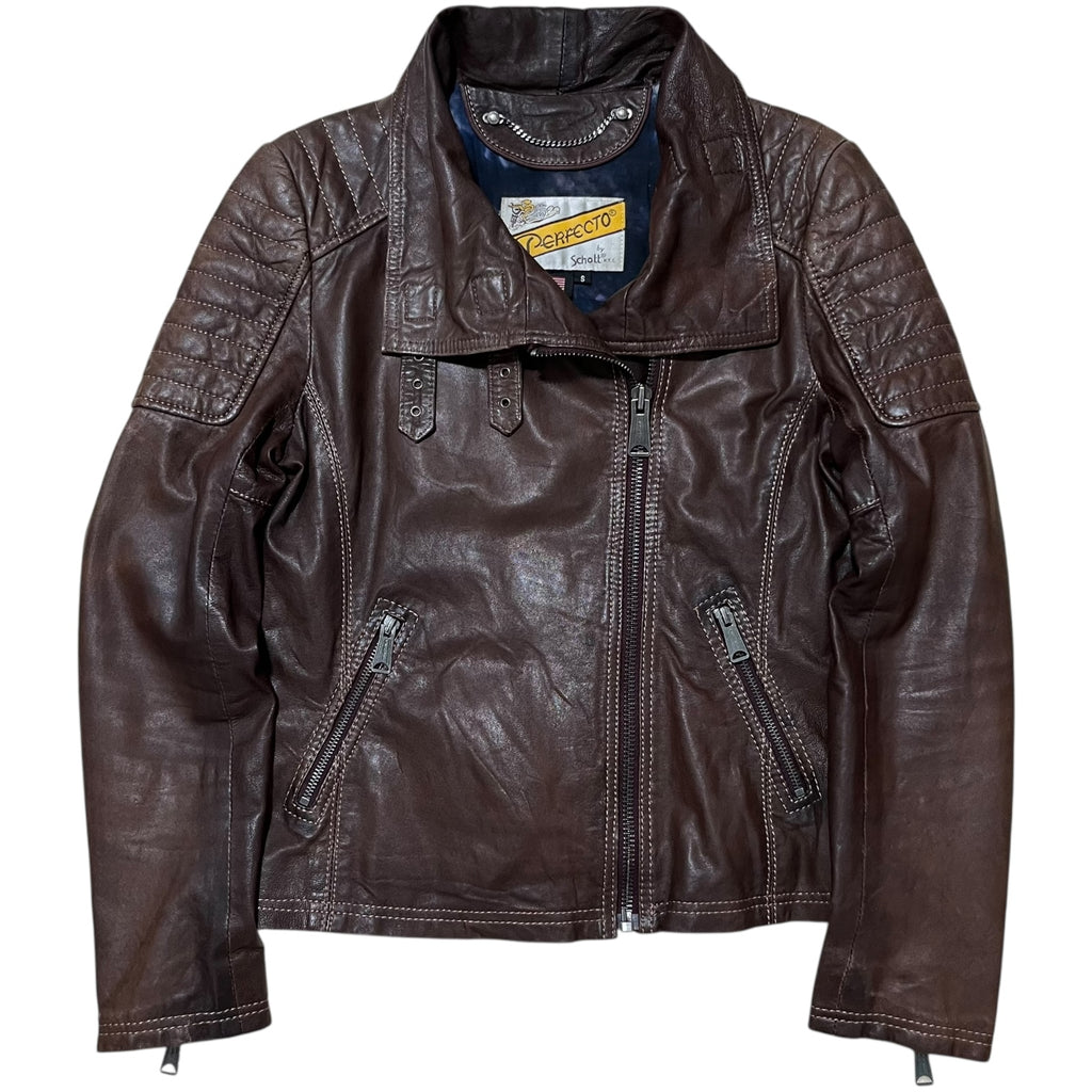 90s Women’s Schott Perfecto Leather Biker Jacket